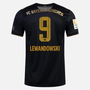 FC Bayern Munich Robert Lewandowski 9 Venkovní Dres 2021 2022 – Krátký Rukáv