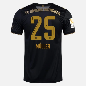 FC Bayern Munich Thomas Müller 25 Venkovní Dres  2021 2022 – Krátký Rukáv