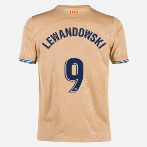 FC Barcelona Lewandowski 9 Venkovní Dres 2022 2023 – Krátký Rukáv